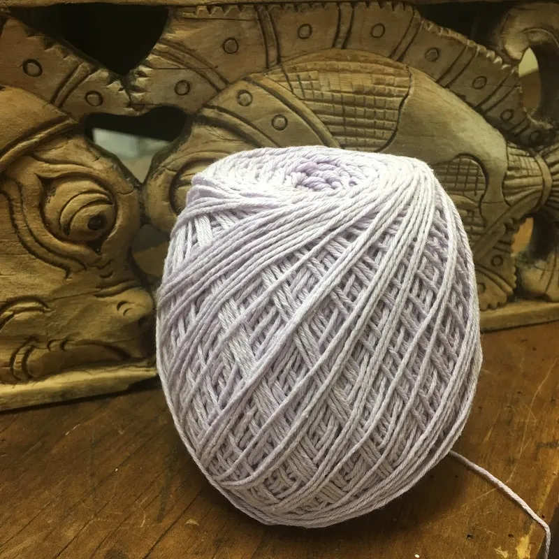 1mm Natural Cotton Rope Cord - Lilac