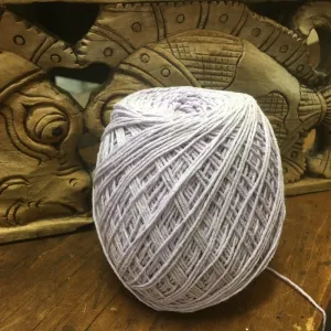 1mm Natural Cotton Rope Cord - Lilac