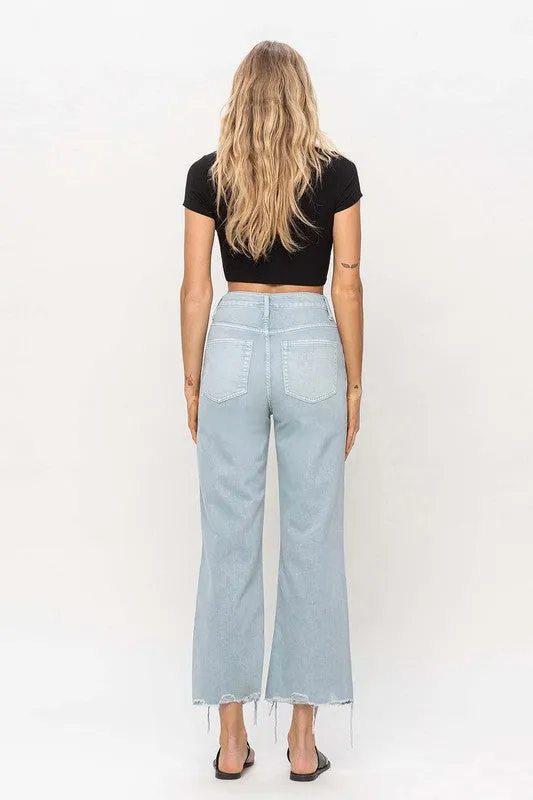 90s Vintage Crop Flare Jeans