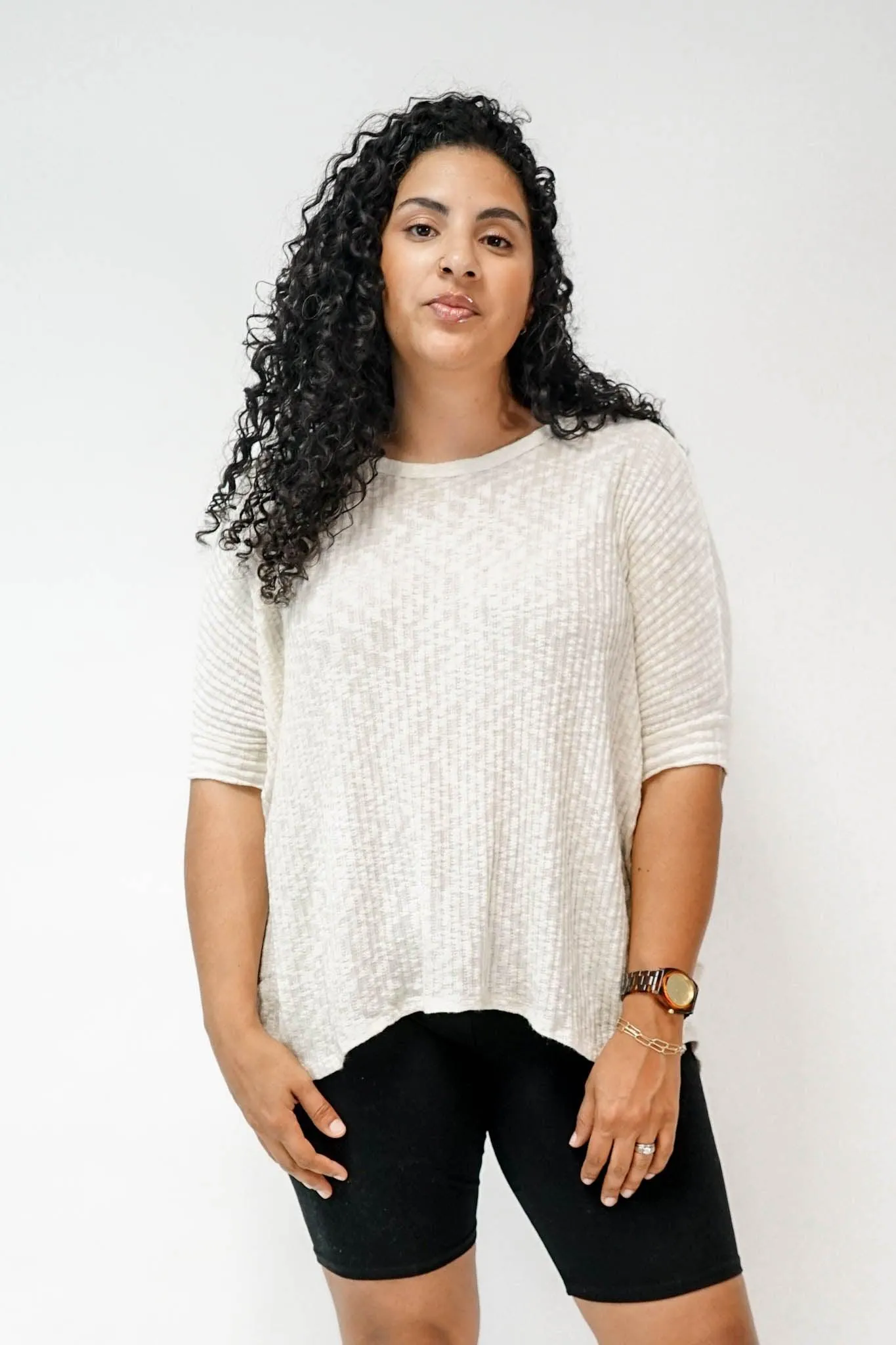 Ainsley Knit Top in Ivory