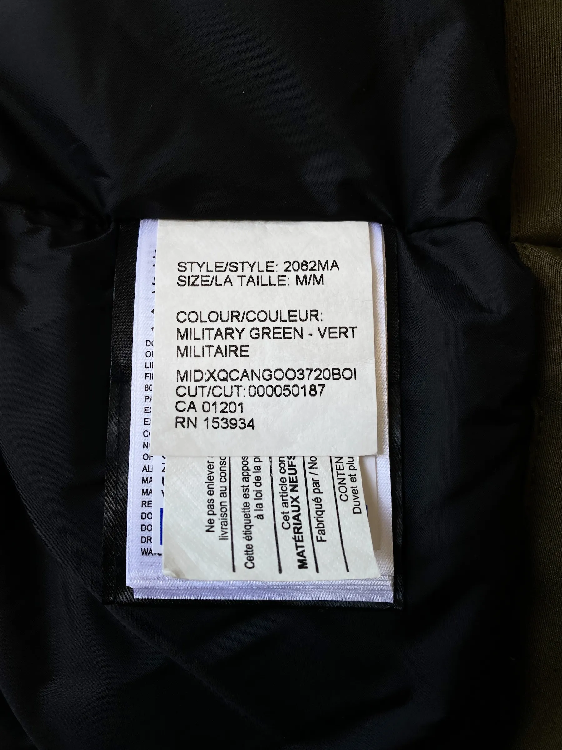 Canada Goose Military Green Langford Fusion Men's Jacket