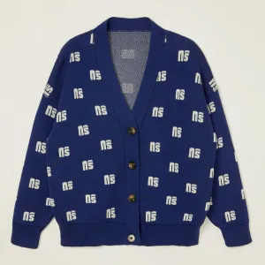 Cardigan Jacquard Night Monogram - sample