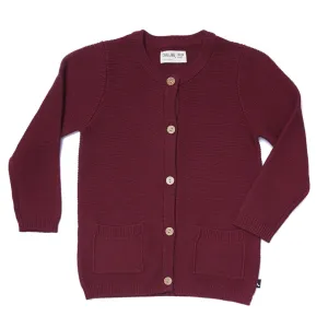 Cardigan Knit Burgundy