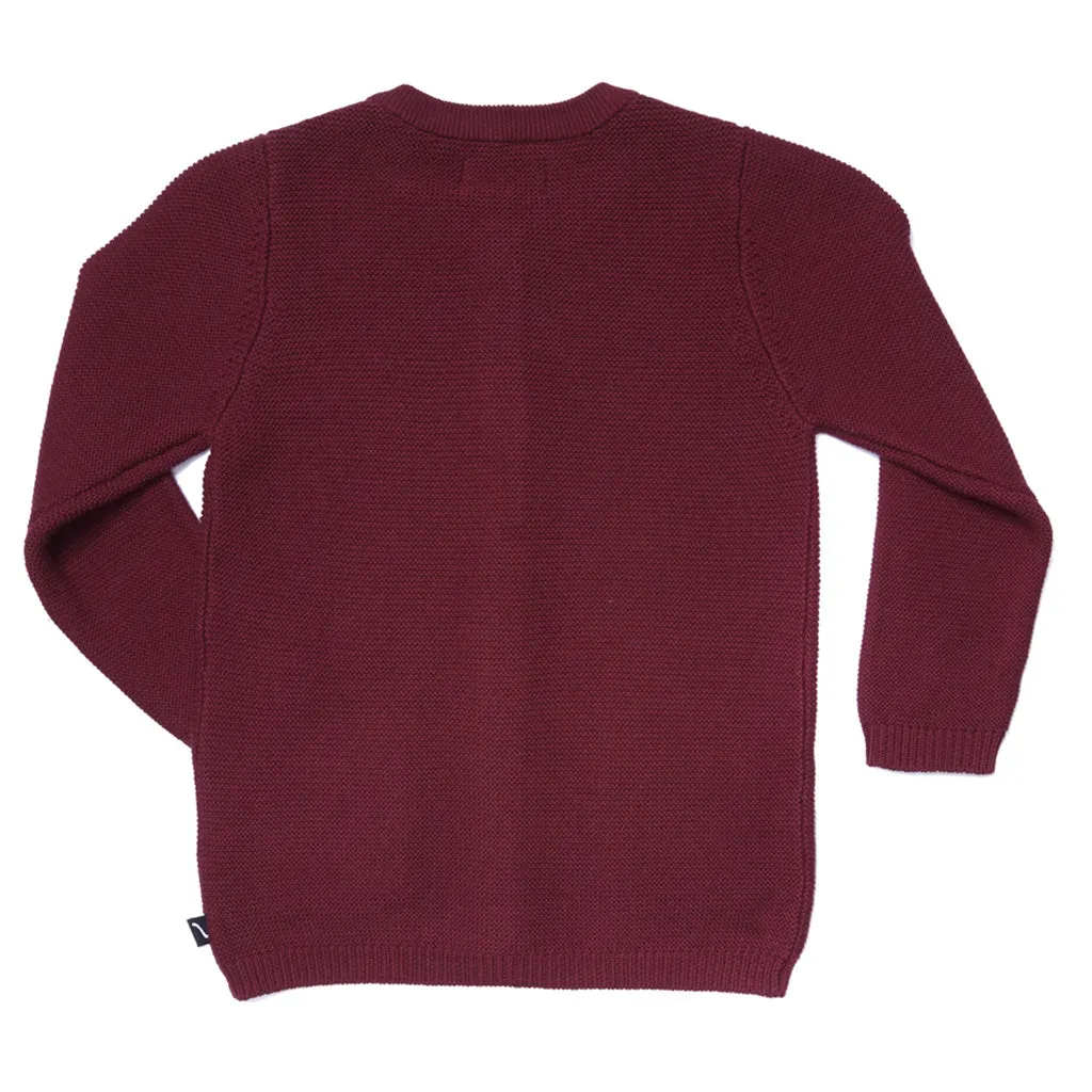 Cardigan Knit Burgundy