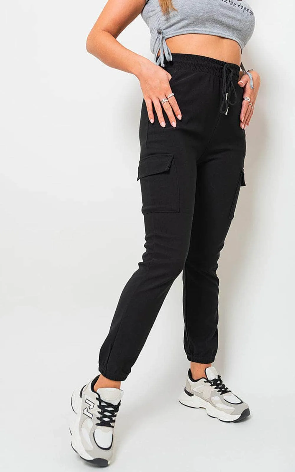 Cargo Pocket Trouser With Drawstring