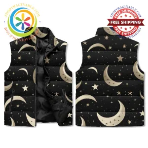 Celestial Vibes Unisex Zip Up Puffer Vest