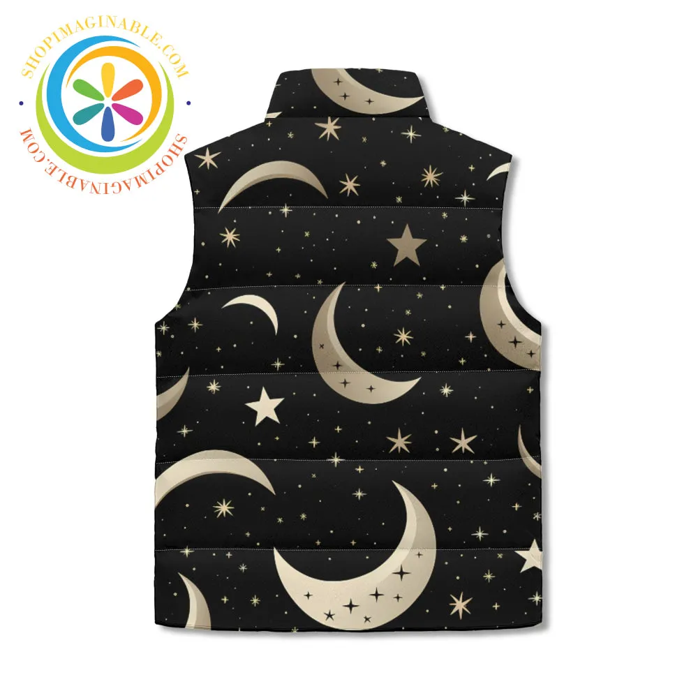 Celestial Vibes Unisex Zip Up Puffer Vest
