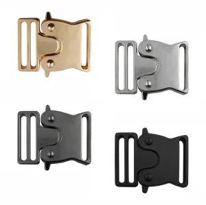 Classic Shiny Luxury Design Rollercoaster Side Release Clasp Buckle
