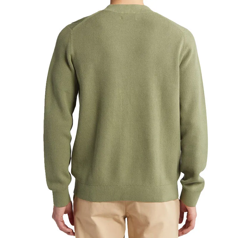 Custom Wholesale 100% Cotton Men Knit Sweater - Solid Crew Neck - OEM/ODM Sweater Manufacturer