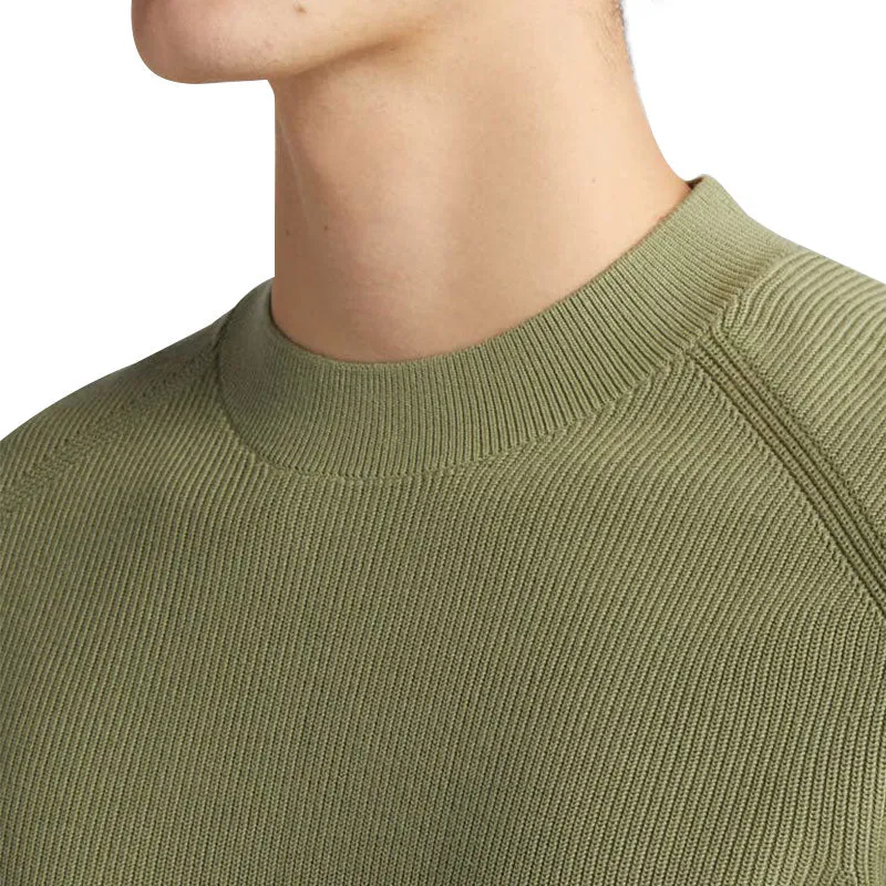 Custom Wholesale 100% Cotton Men Knit Sweater - Solid Crew Neck - OEM/ODM Sweater Manufacturer