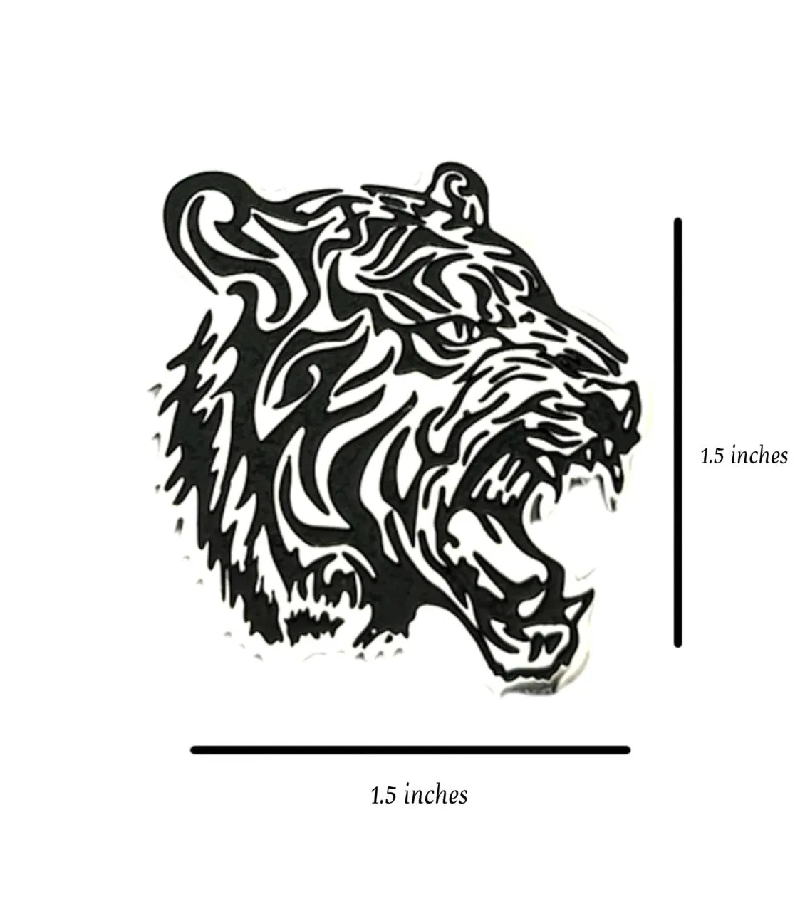 Designer Silver Color Lion Face Metal Brooch