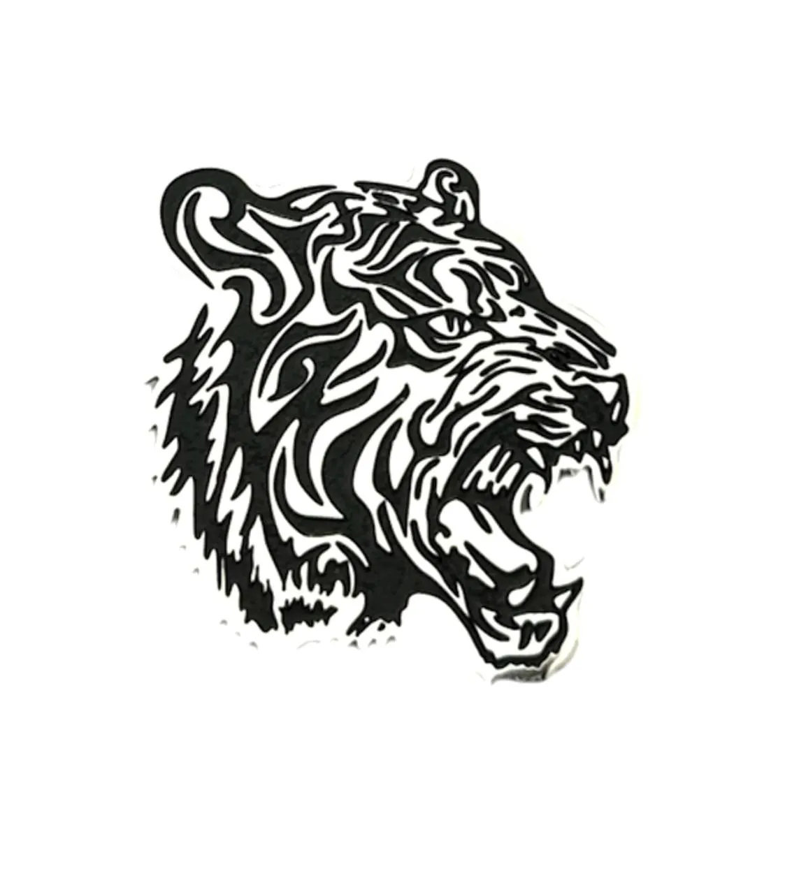 Designer Silver Color Lion Face Metal Brooch