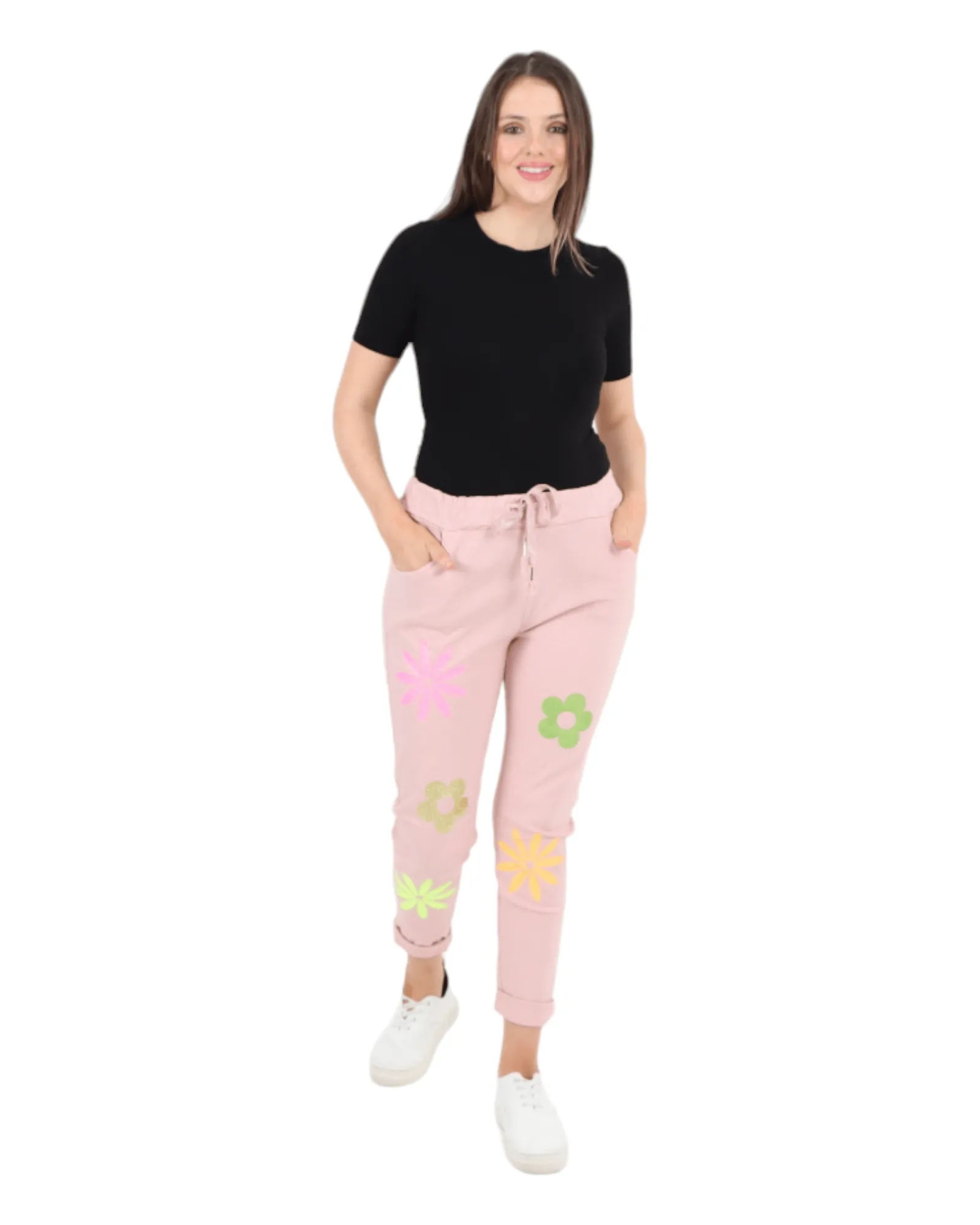 Ditsy Floral Pattern Magic Pant Trouser