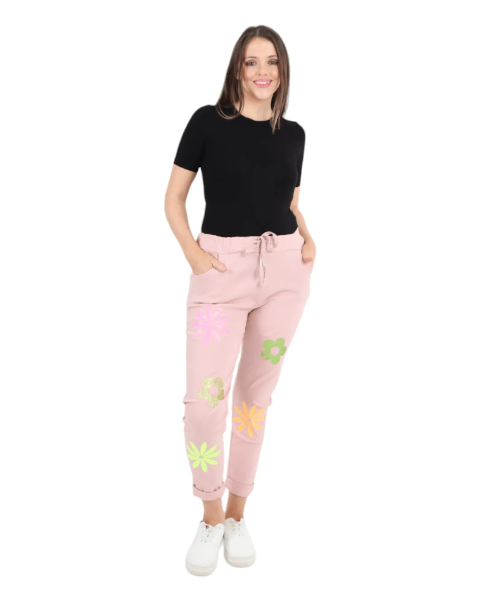 Ditsy Floral Pattern Magic Pant Trouser