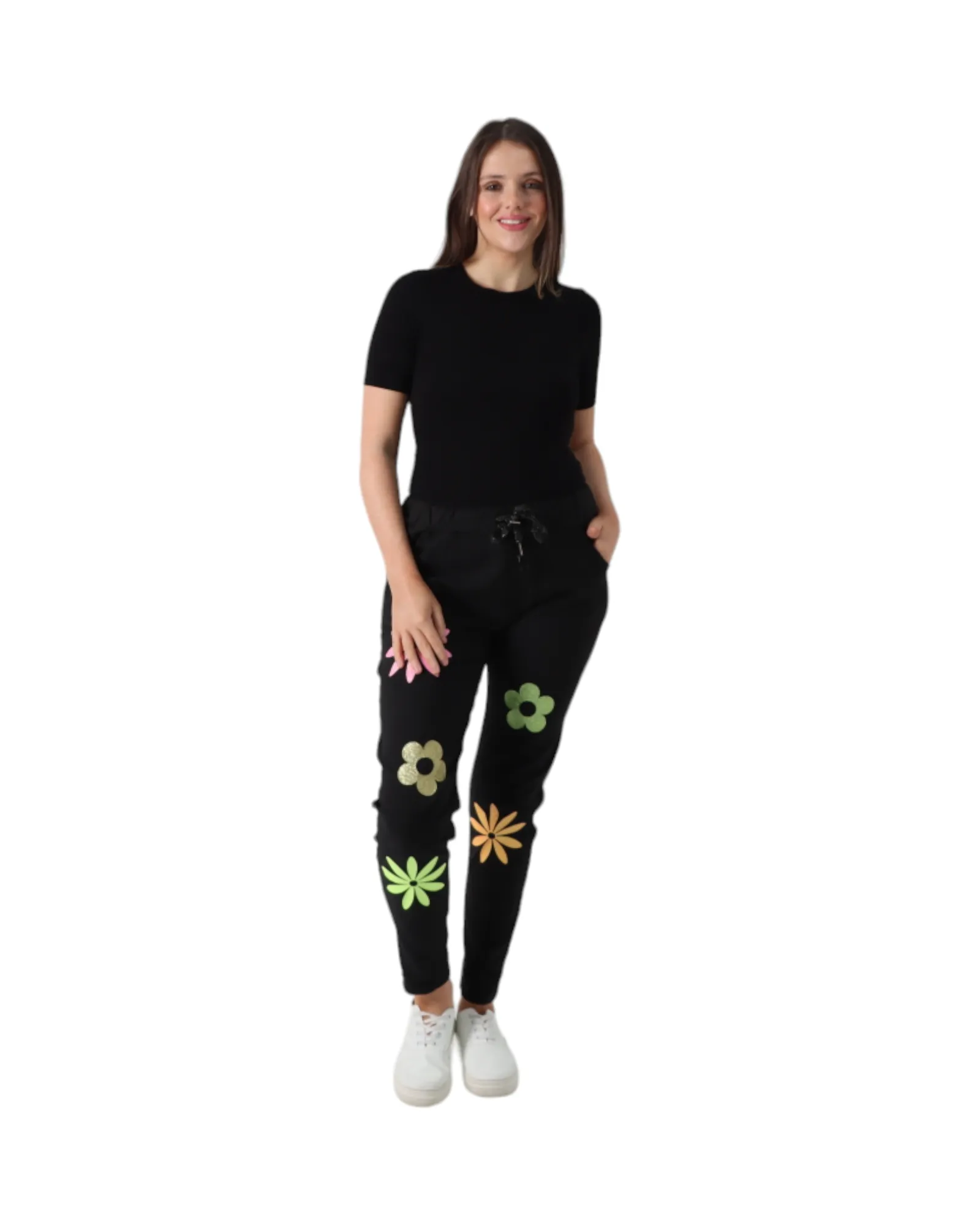 Ditsy Floral Pattern Magic Pant Trouser