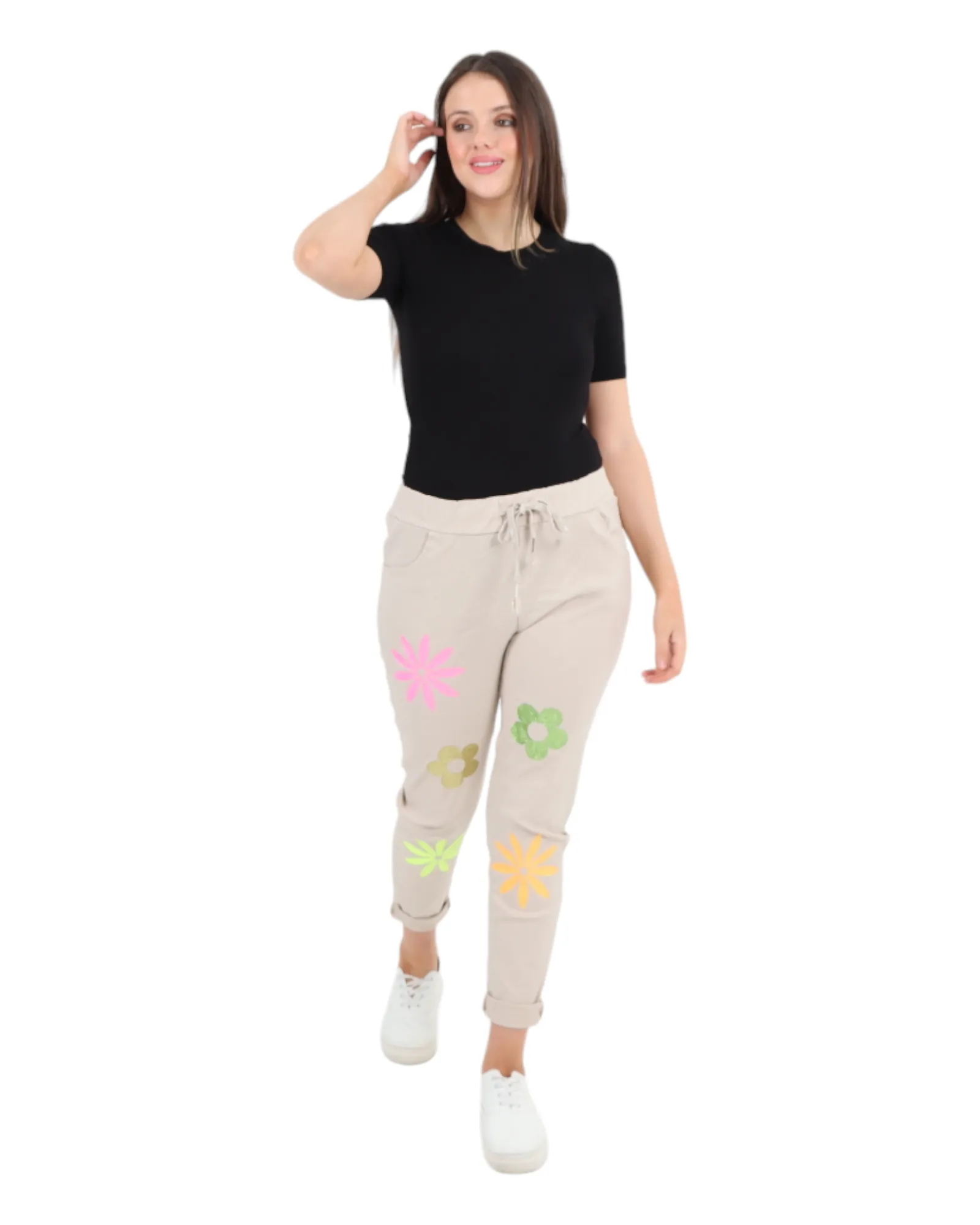 Ditsy Floral Pattern Magic Pant Trouser