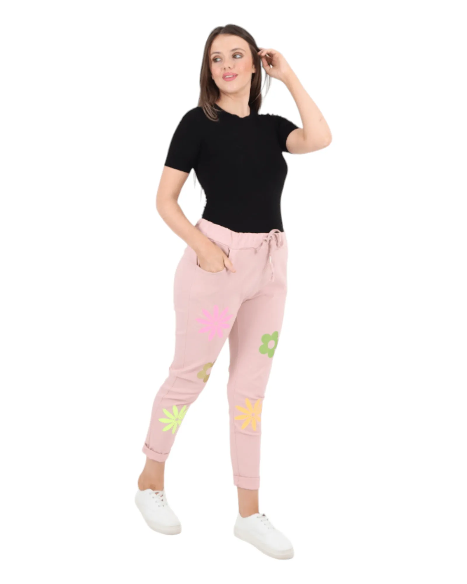 Ditsy Floral Pattern Magic Pant Trouser