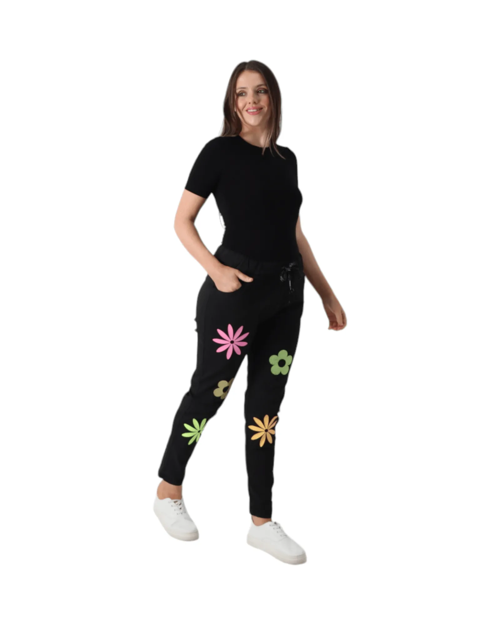 Ditsy Floral Pattern Magic Pant Trouser