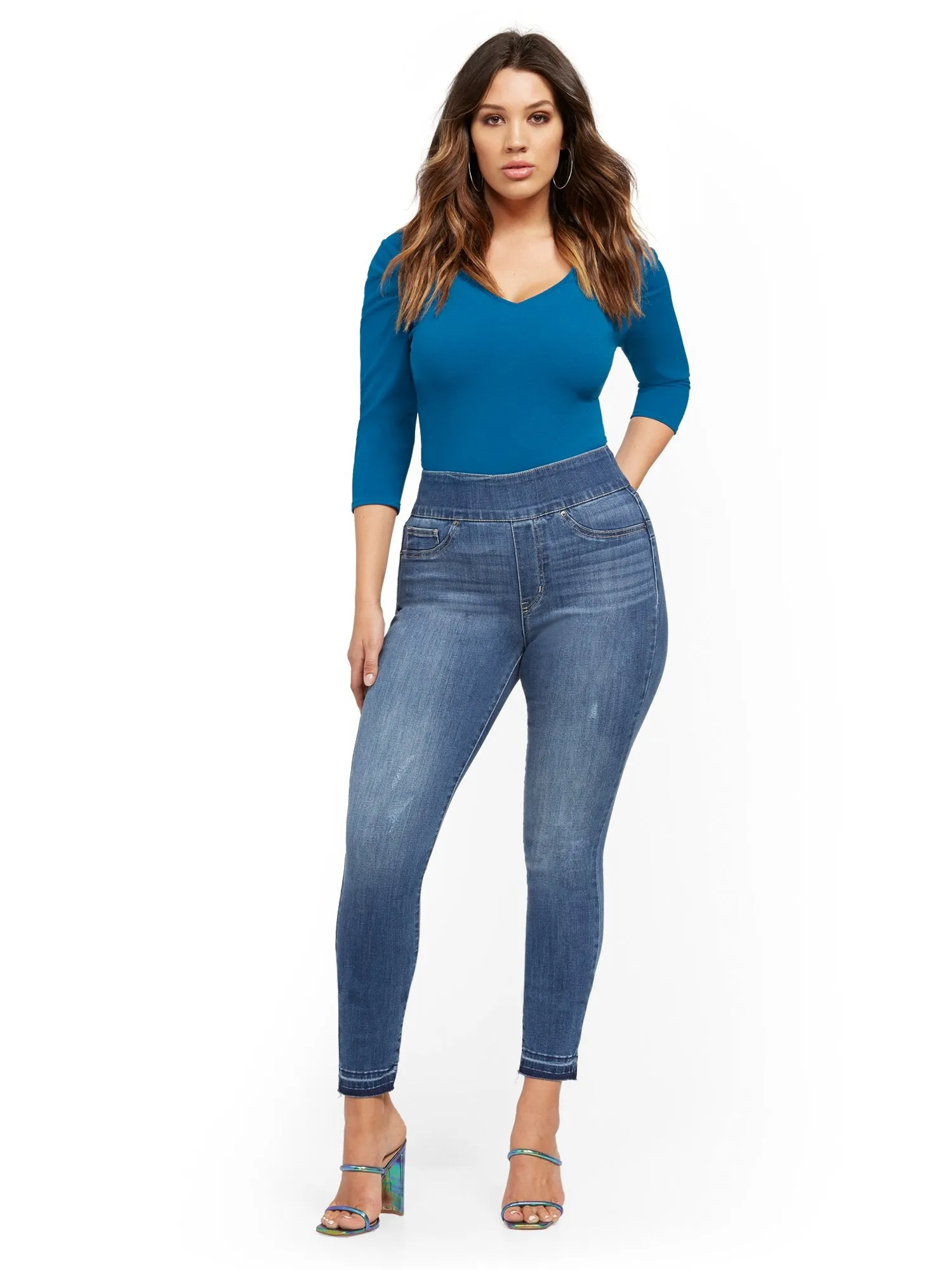Feel Good Pull-On Legging - Blue Honey