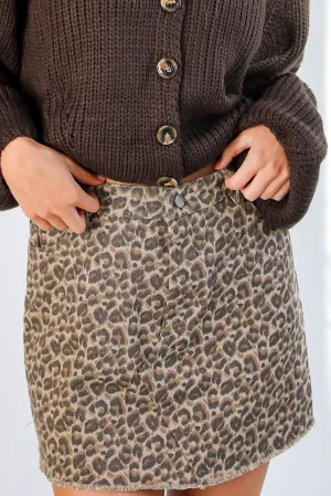 FINAL SALE - Unmatched Energy Leopard Mini Skirt - DOORBUSTER
