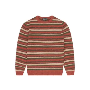 Flecked Cotton Striped Sweater