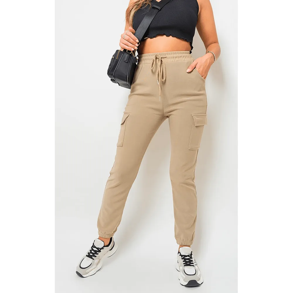 Fleece Lined Cargo Pocket Trouser With Drawstring