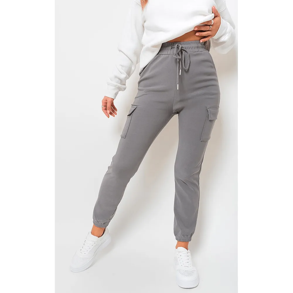 Fleece Lined Cargo Pocket Trouser With Drawstring