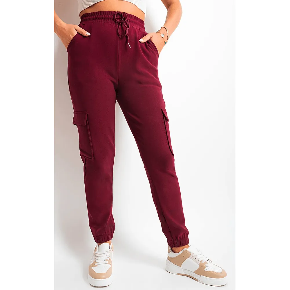 Fleece Lined Cargo Pocket Trouser With Drawstring