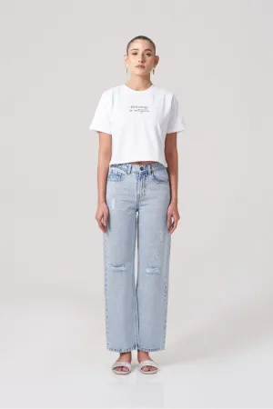Floerns Cut Out Ripped Women Jeans