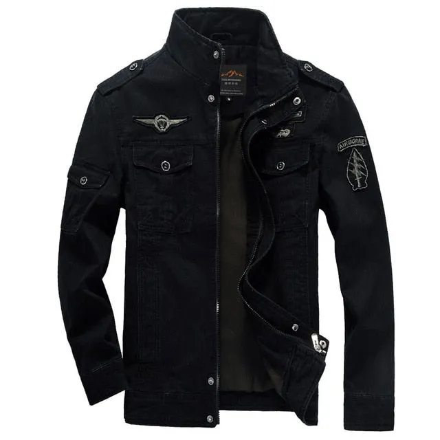 GbolsosNew 2021  Casual Army Military Jacket Men Plus Size M-6XL Jaqueta masculina Air force one Spring & Autumn Cargo Mens Jackets Coat
