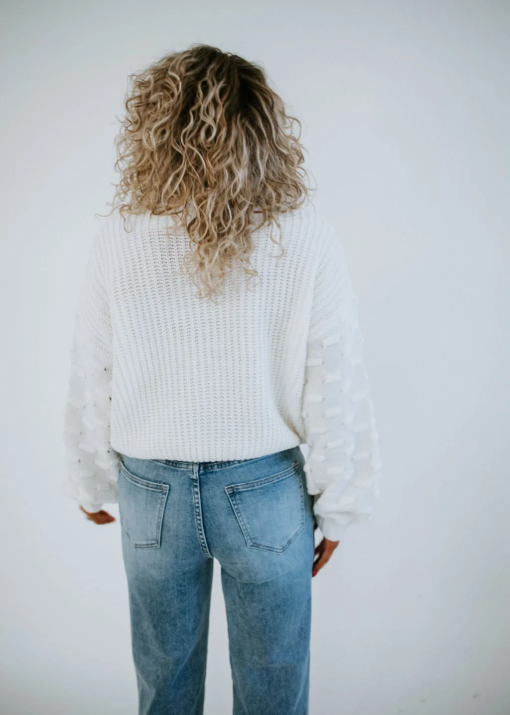Had Your Shot Swiss Dot Sweater FINAL SALE