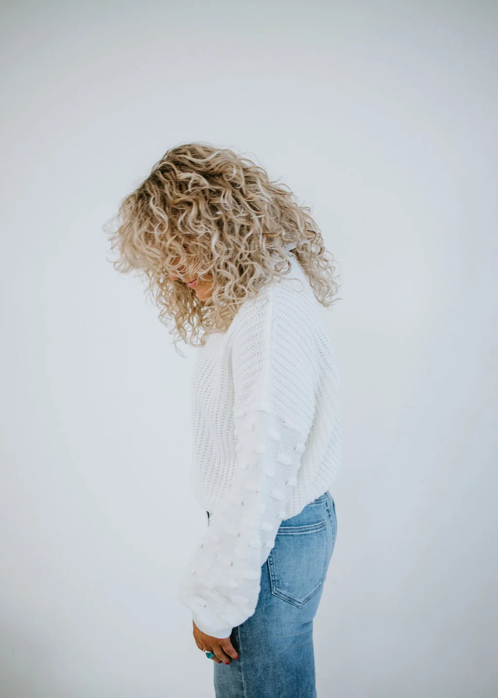 Had Your Shot Swiss Dot Sweater FINAL SALE
