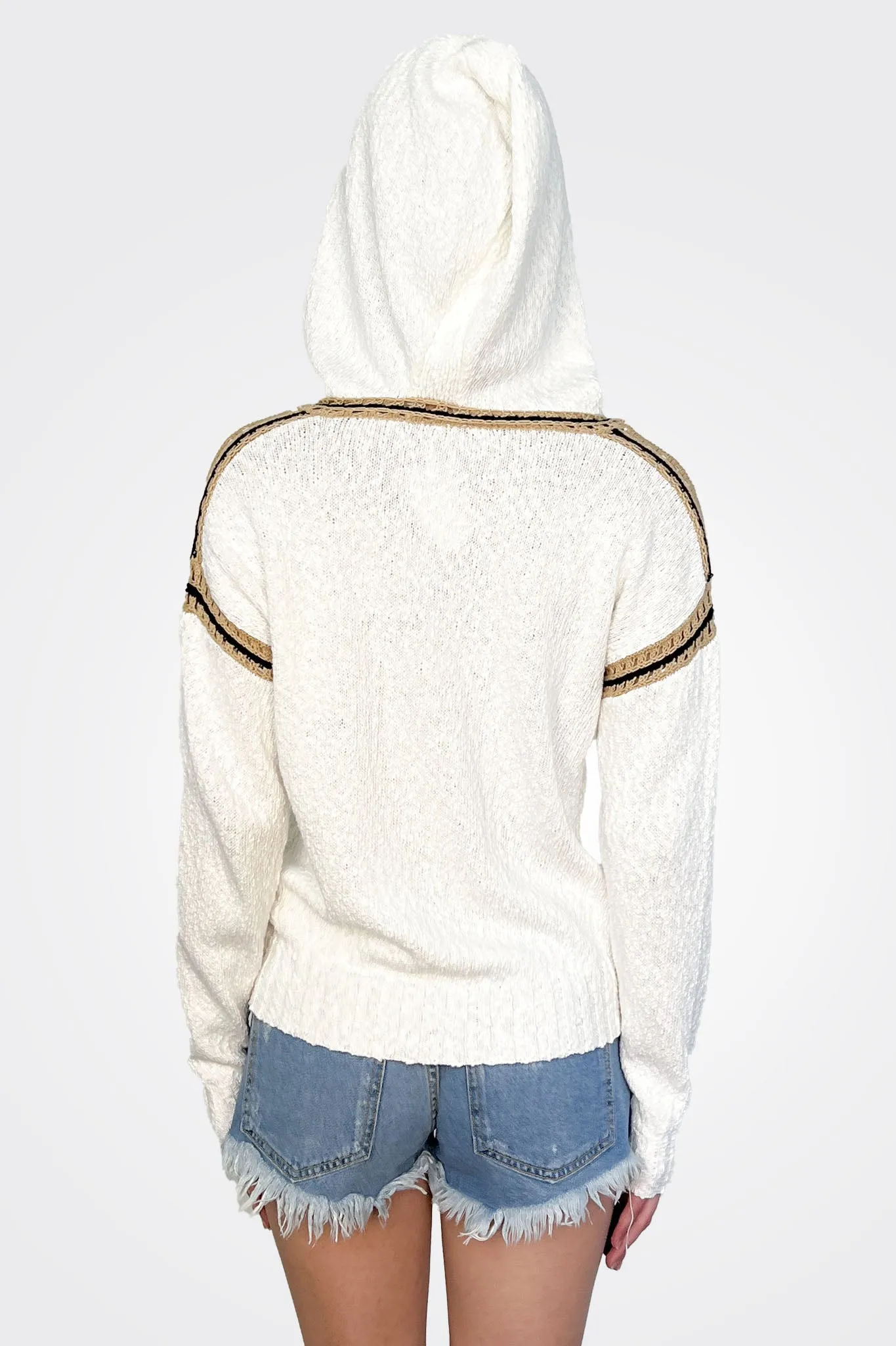 Hooded Sweater - Ecru