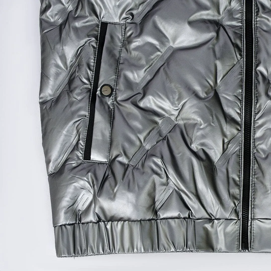Imported Metal Look Insulation Punched Jackets for Men