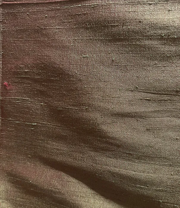 Iridescent Brick Silk Tussah Fabric