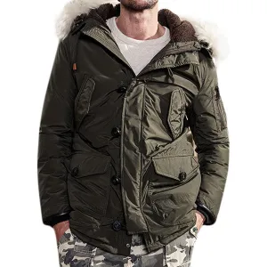 L-4XL Filling Duckdown Hooded Parka