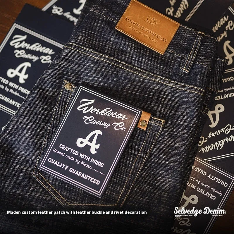 Madden Workwear American Retro Straight Jeans– Denim Blue Men's Trousers