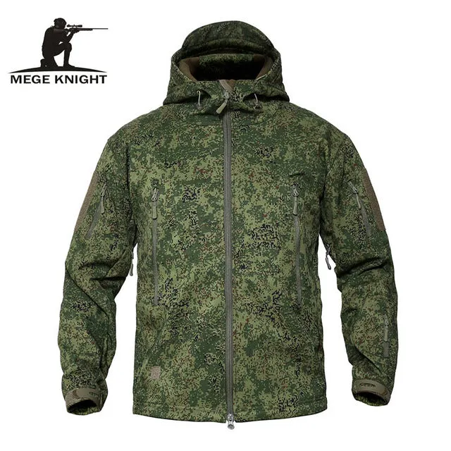 Mege Brand Clothing, Autumn Men's Camouflage, Fleece Jacket.