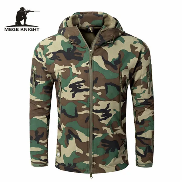 Mege Brand Clothing, Autumn Men's Camouflage, Fleece Jacket.