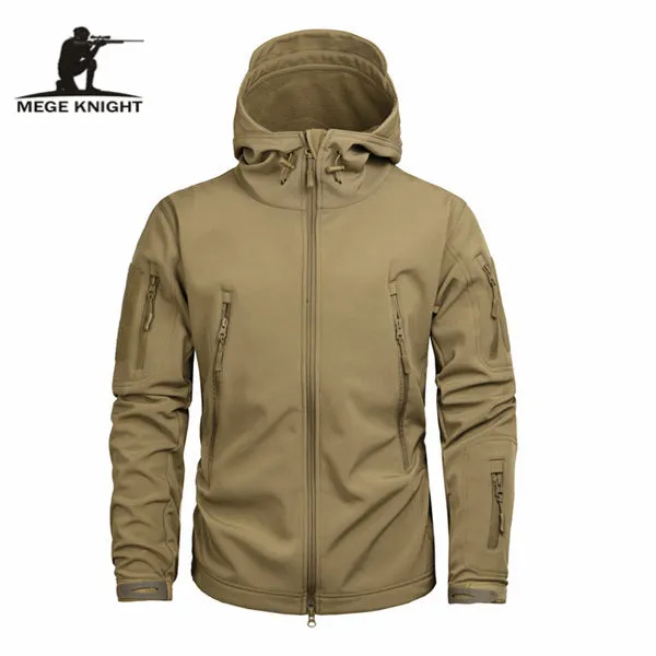 Mege Brand Clothing, Autumn Men's Camouflage, Fleece Jacket.