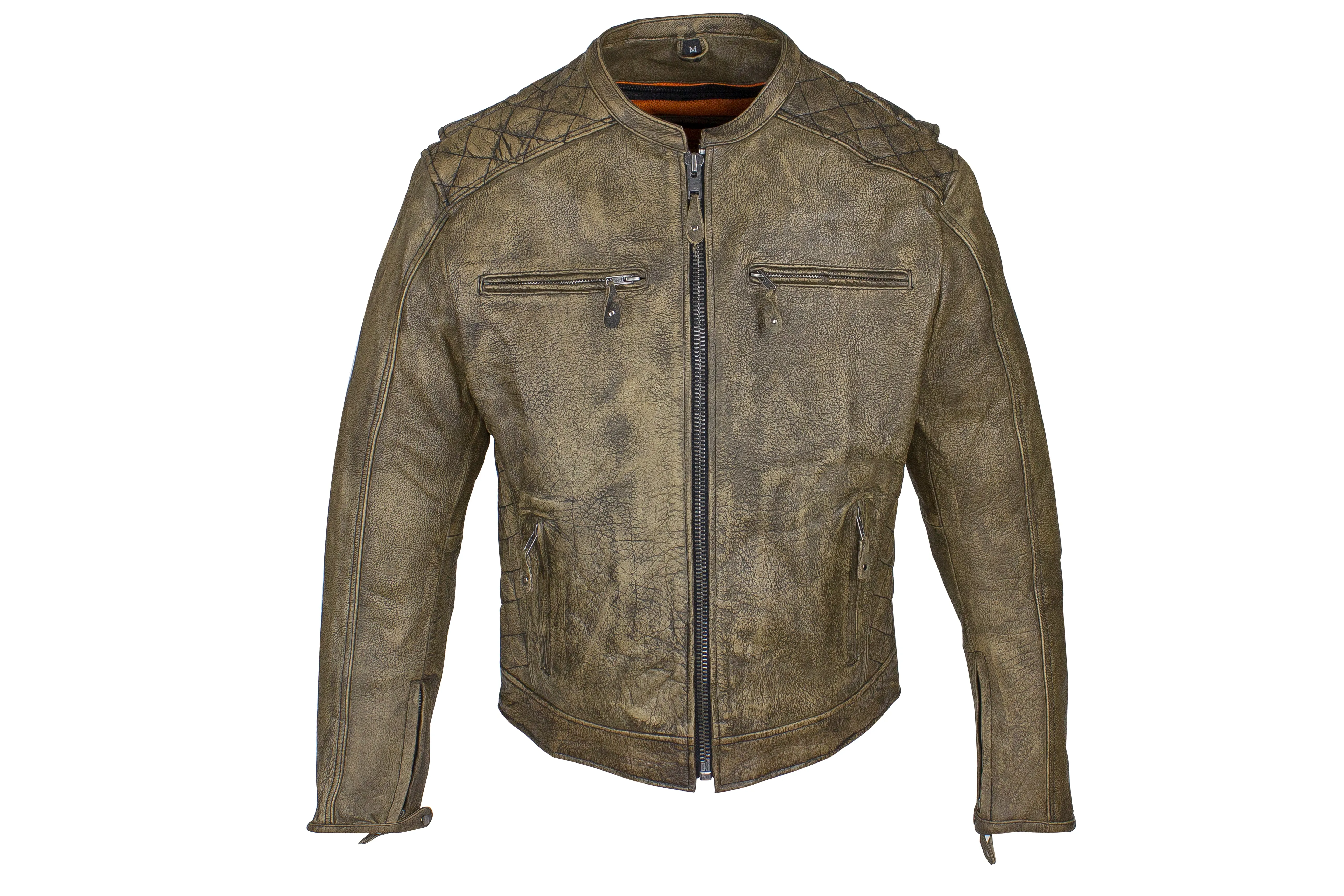 Mens Naked Brown Racer Jkt