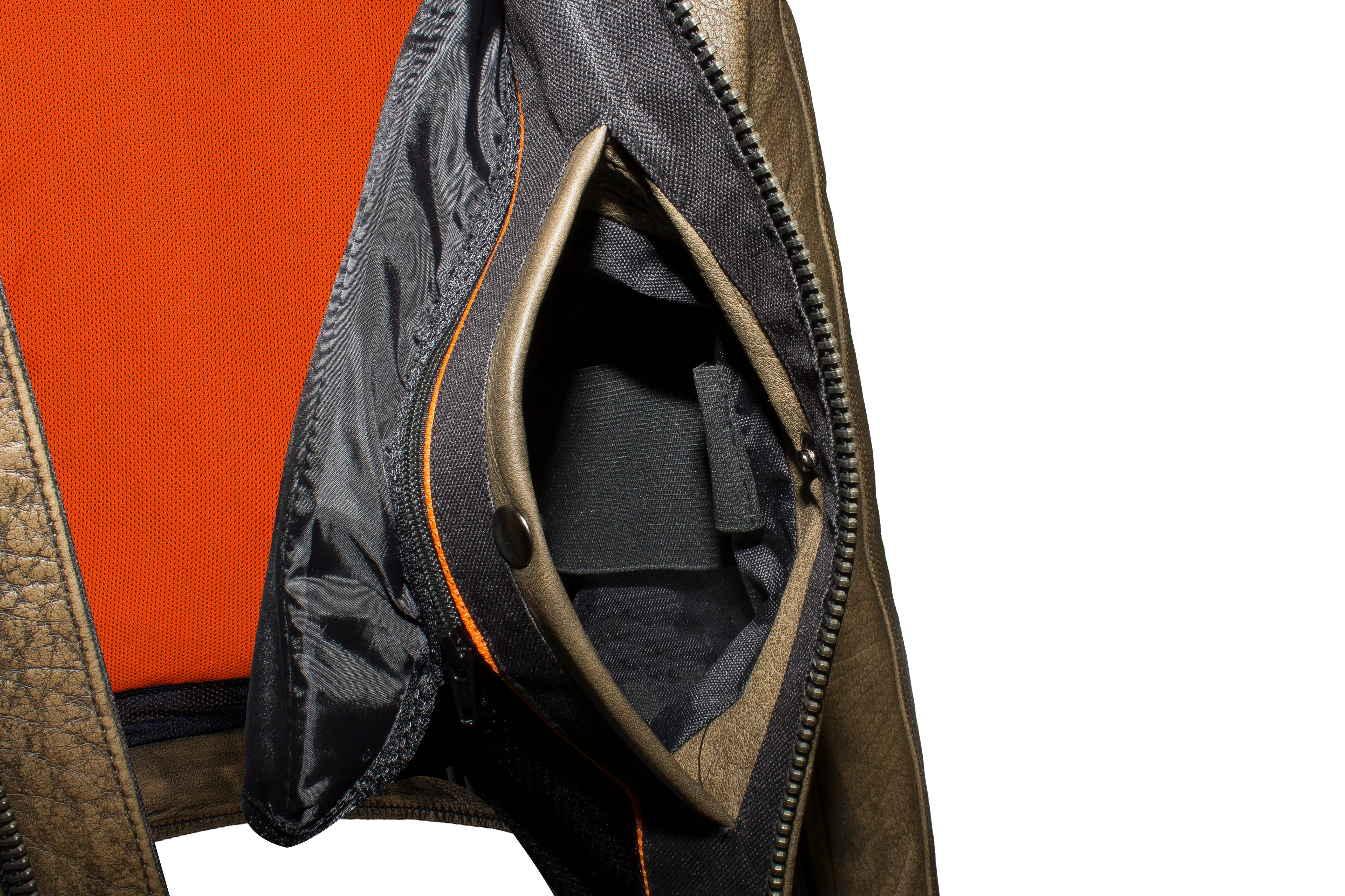 Mens Naked Brown Racer Jkt