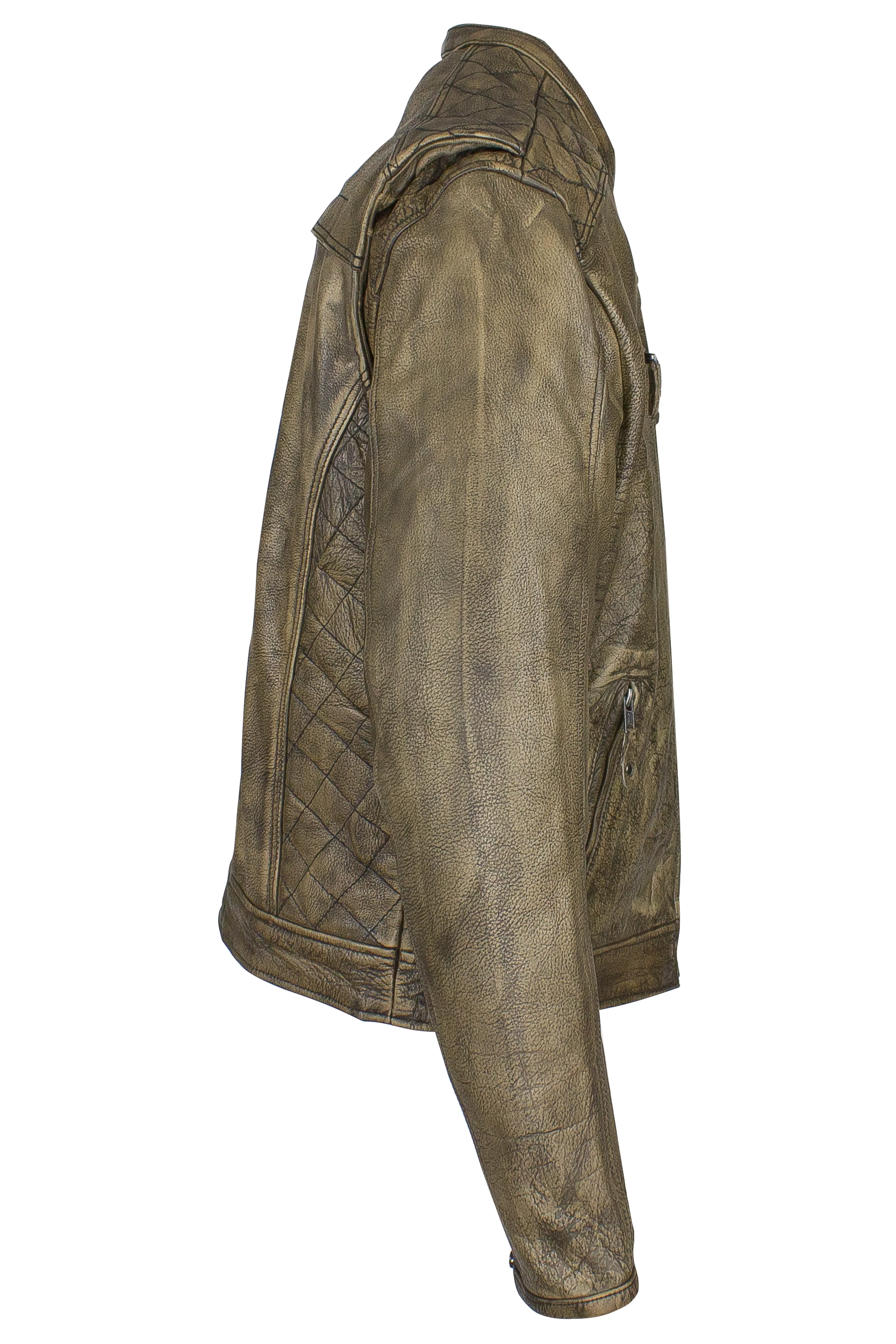 Mens Naked Brown Racer Jkt