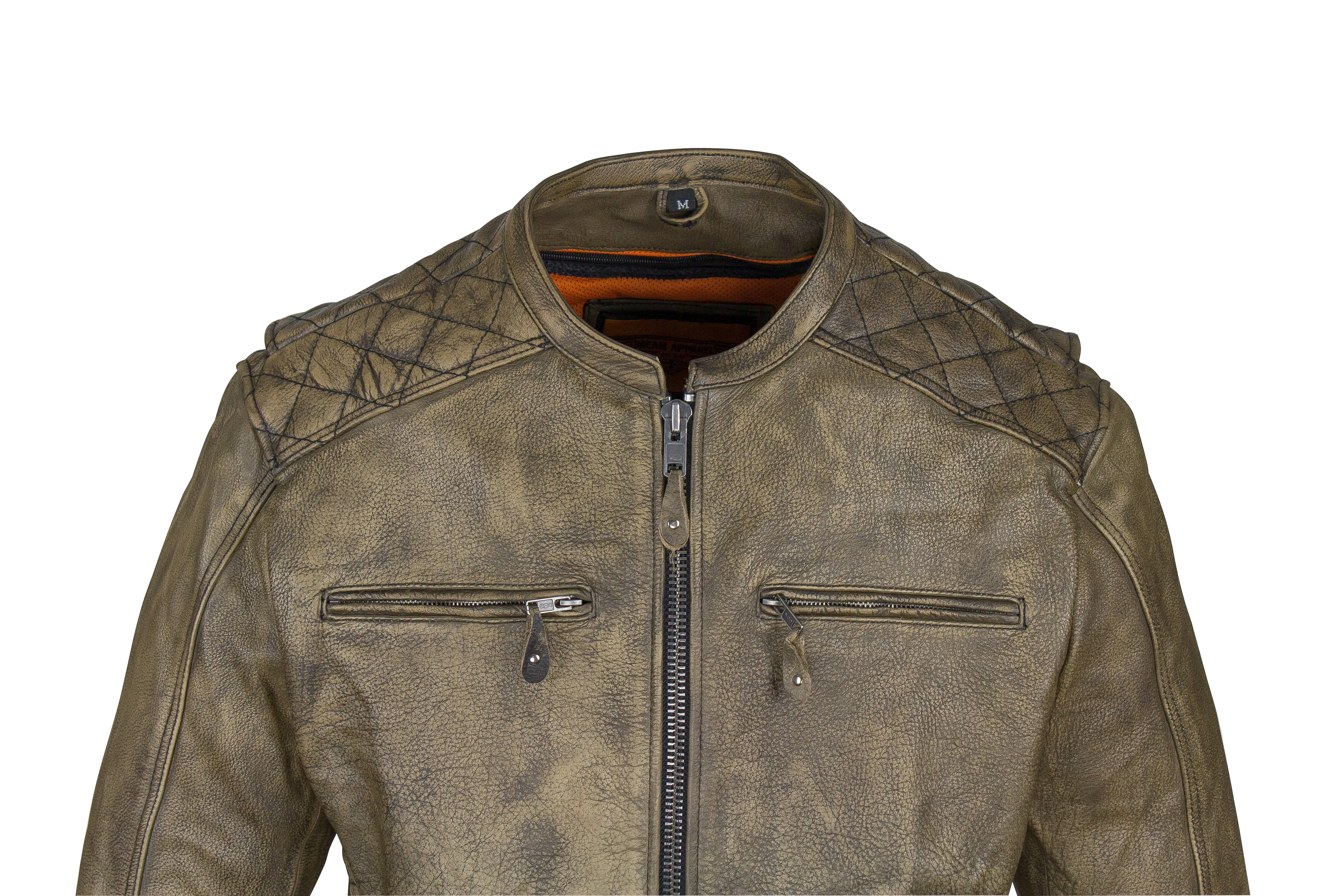 Mens Naked Brown Racer Jkt