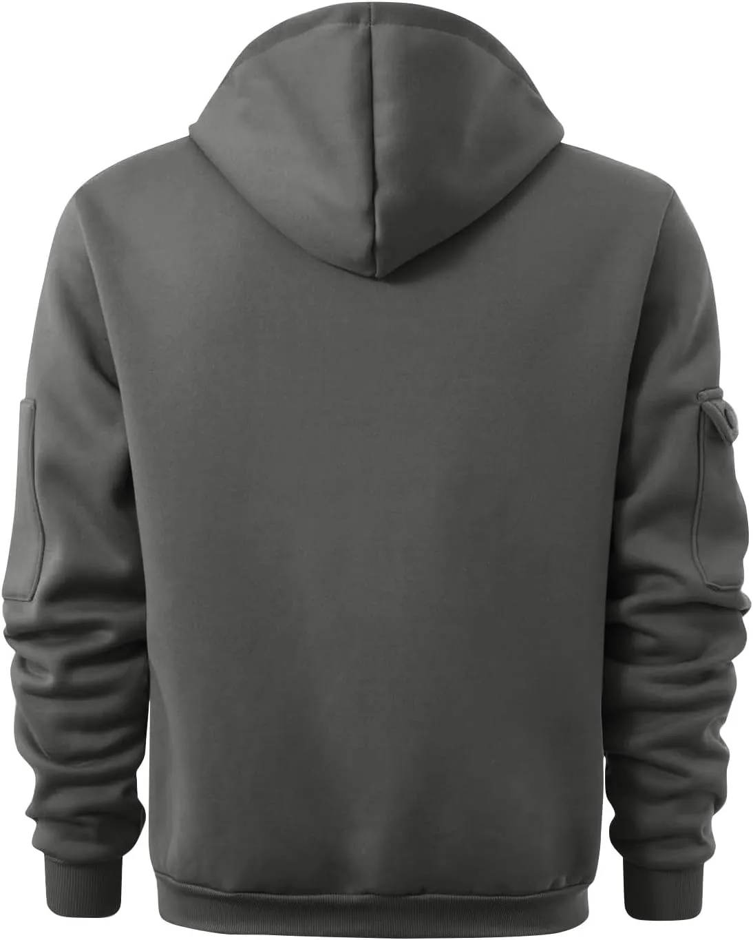 Men's Tactical Hoodies Oversized 1/4 Zip Pullover Sweatshirts with Zipper Arm Pocket Big and Tall Outfits 5XL