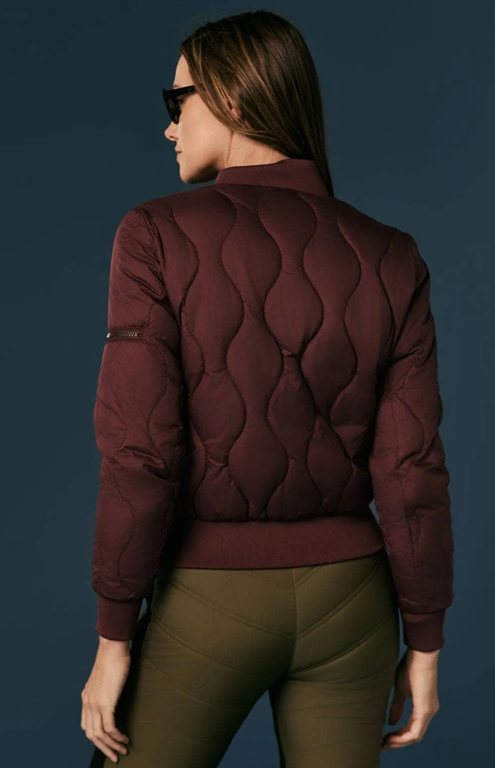 Metro Ii Bomber Jacket | Burgundy