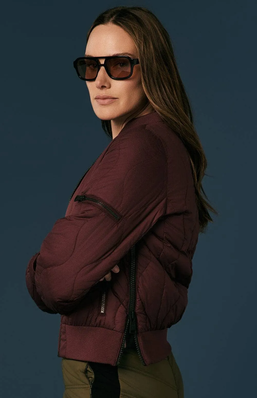 Metro Ii Bomber Jacket | Burgundy
