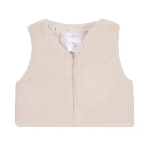 Peach Faux Fur Gilet