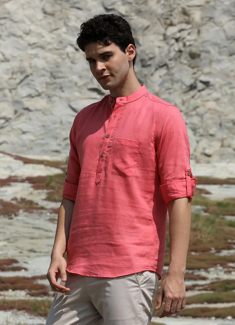 Silvassa Coral Kurta