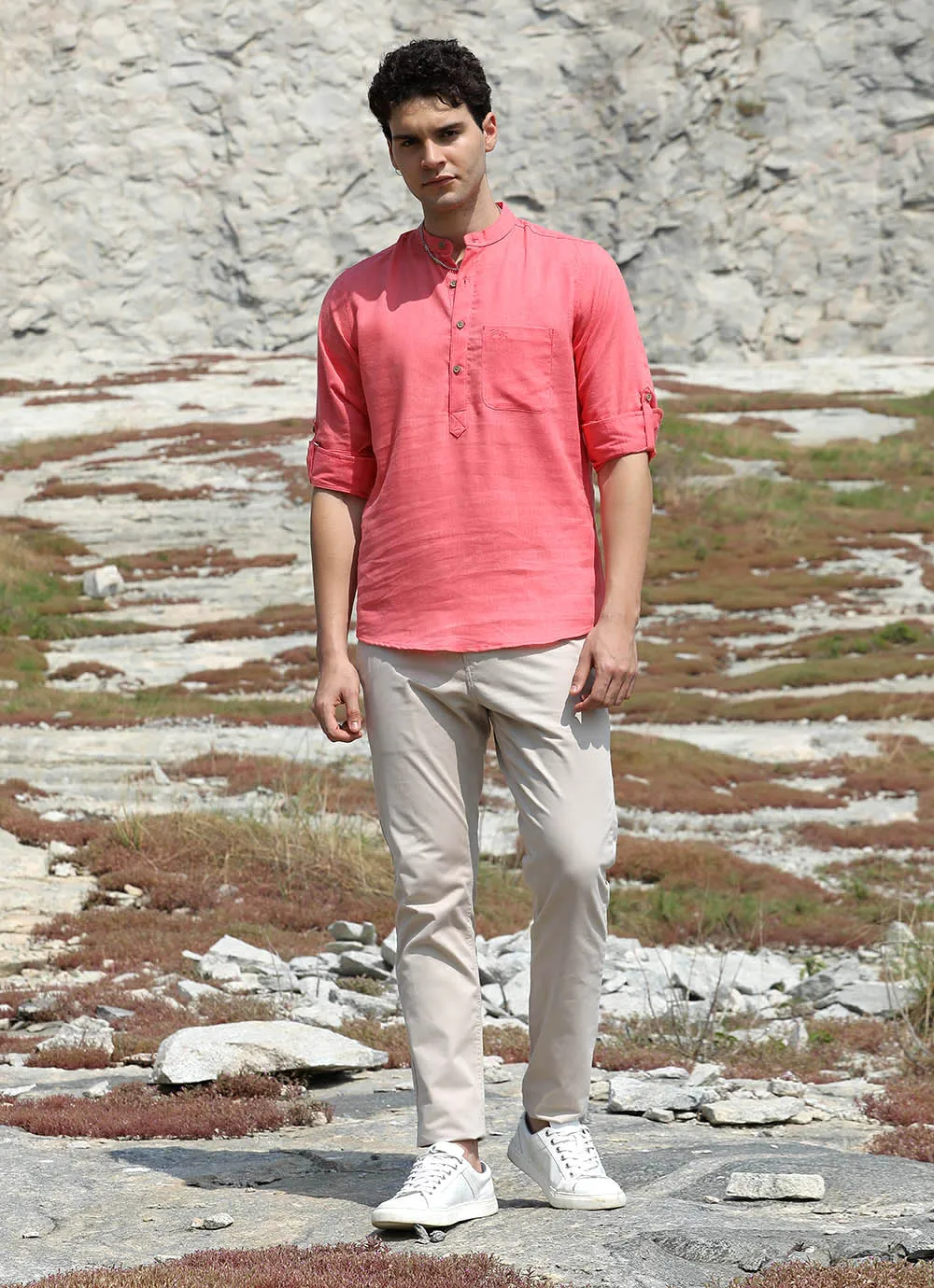 Silvassa Coral Kurta